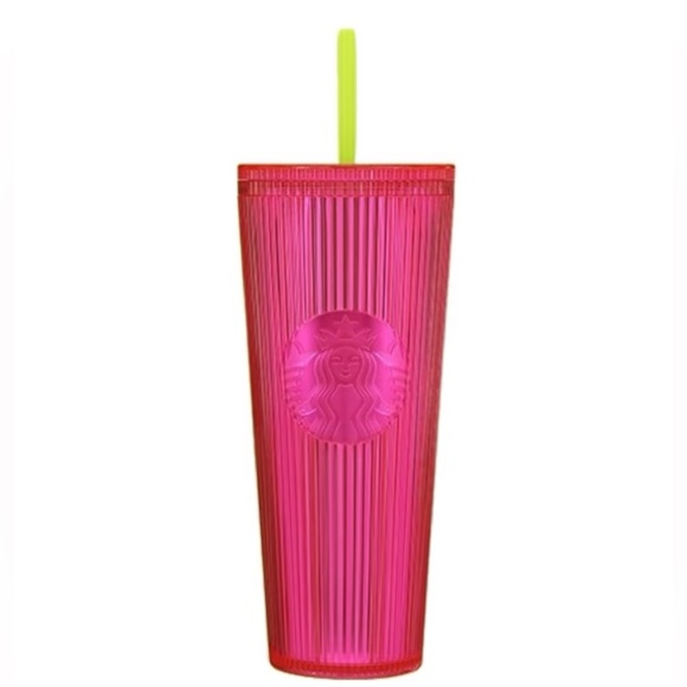 Limited edition Starbucks magenta bling cold cup 24 oz venti